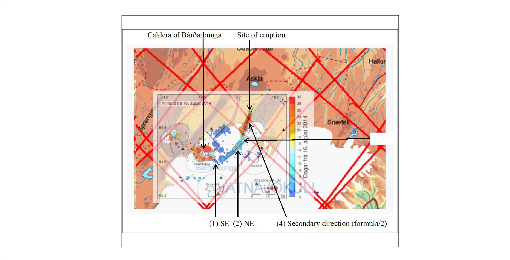 Bárðarbunga magma trail