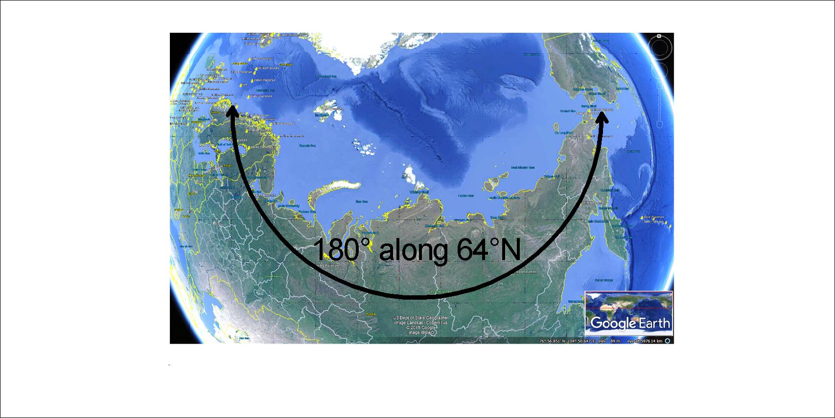 Mainland of Eurasia 180 at 64N - 02
