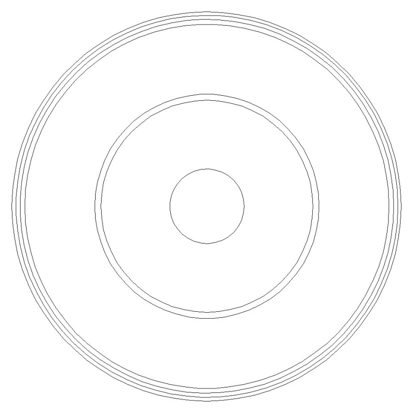 Layers of Earth and convection rolls sections 01
