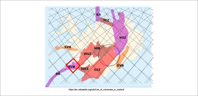 Volcanic zones - RVB